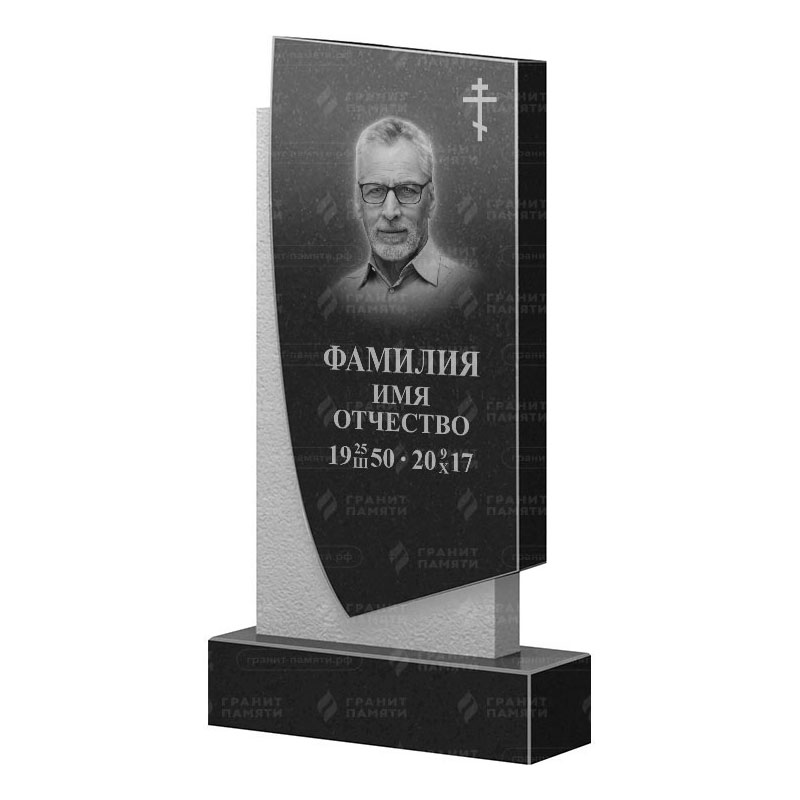 Памятники из гранита вертикальные в Волгограде | Гранитный памятник ФГ-075