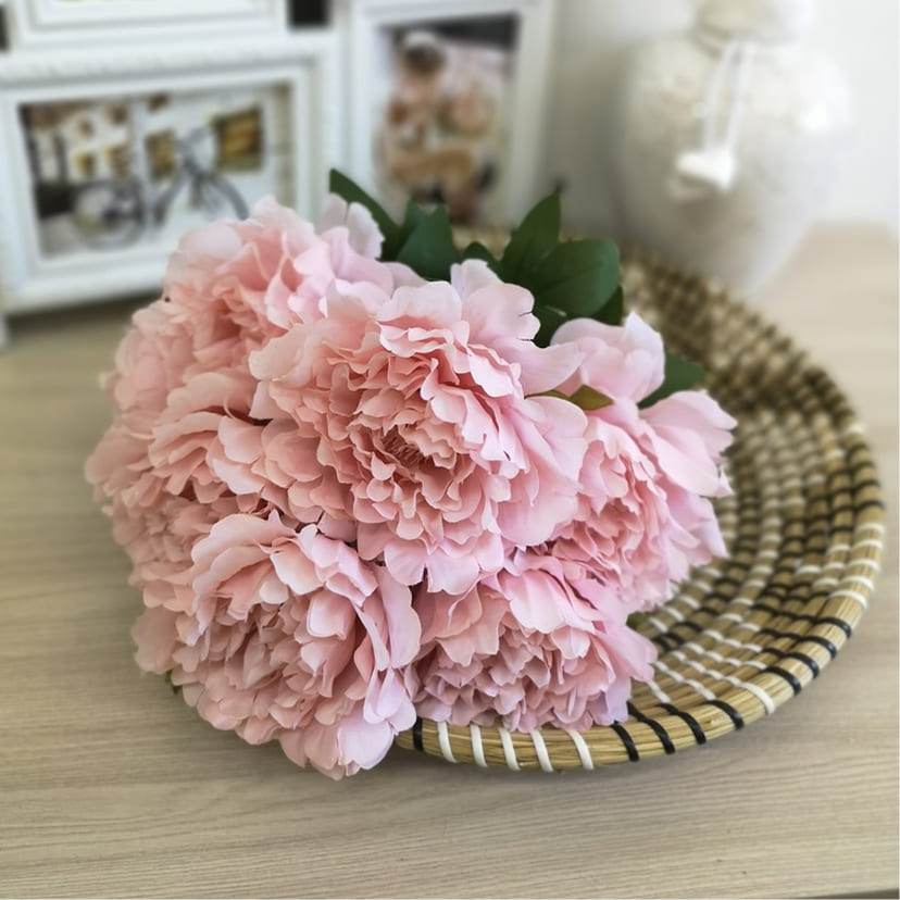 Искусственные цветы в Волгограде | Цветы искусственные «Пионы», розовые, букет