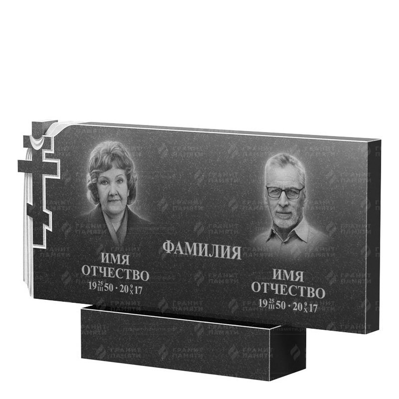 Памятники из гранита двойные в Волгограде | Двойной гранитный памятник ФГ-139