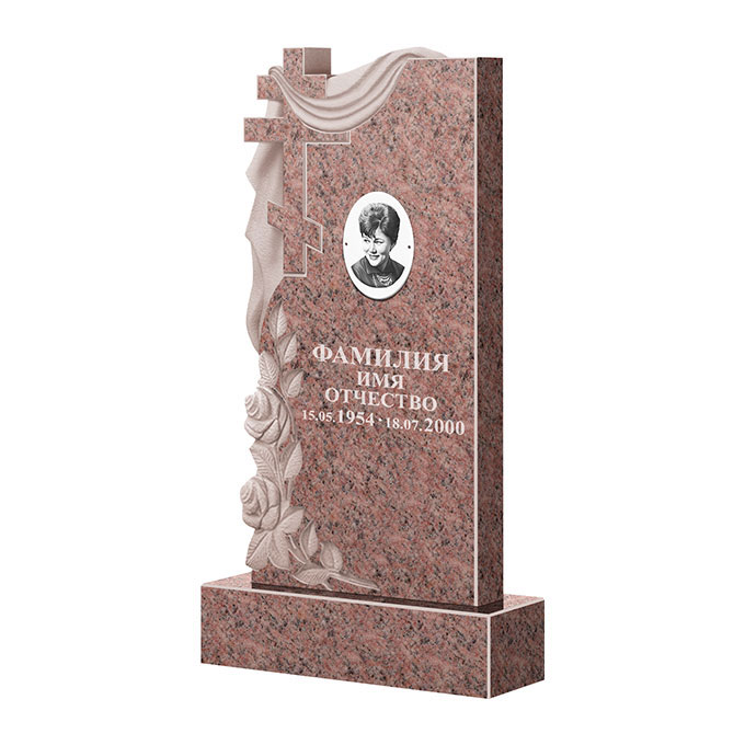 Гранитные памятники в Волгограде | Памятник из гранита Розалия Pink ФГЦ-189