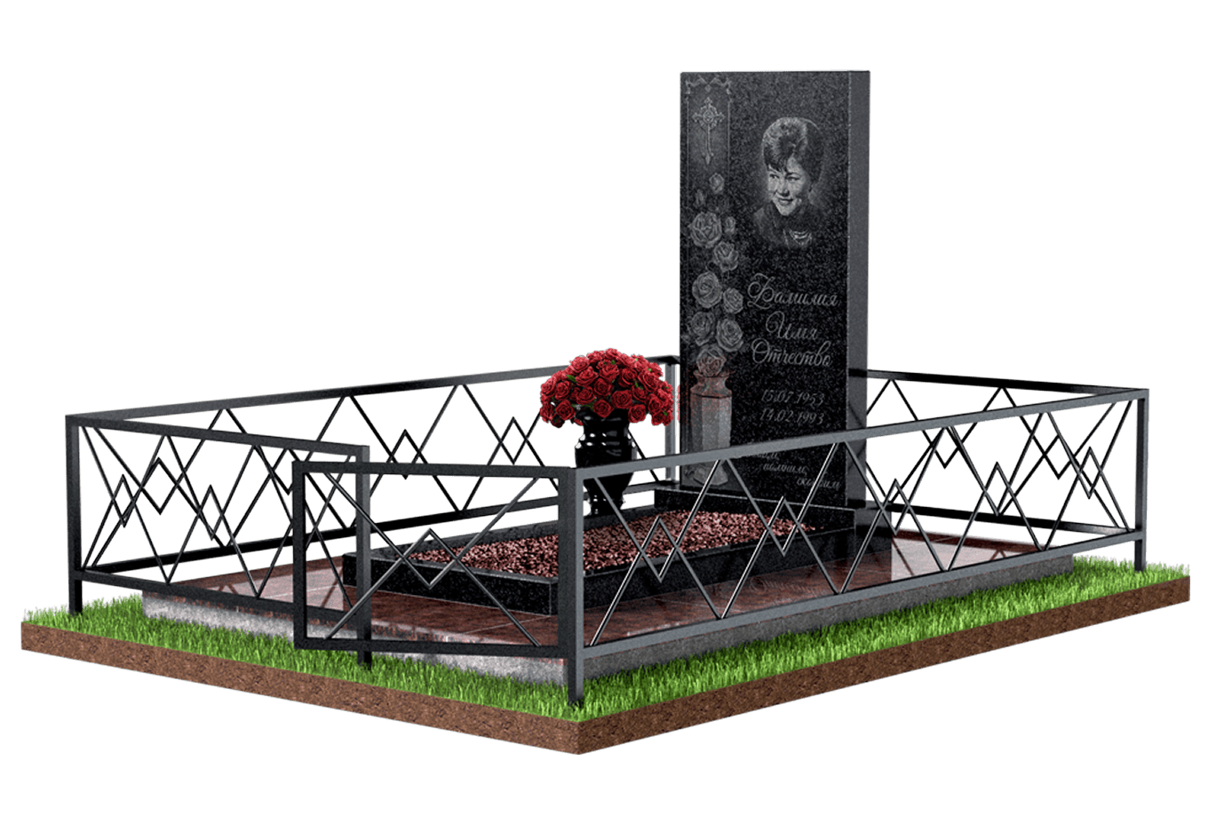 Благоустройство захоронения в Волгограде