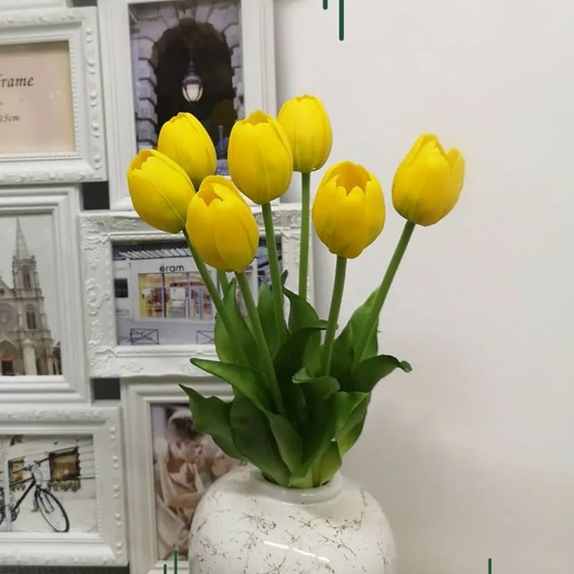 Искусственные цветы в Волгограде | Цветы искусственные «Тюльпаны», желтые, букет