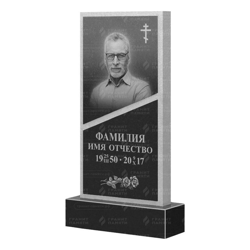 Памятники из гранита вертикальные в Волгограде | Гранитный памятник ФГ-164