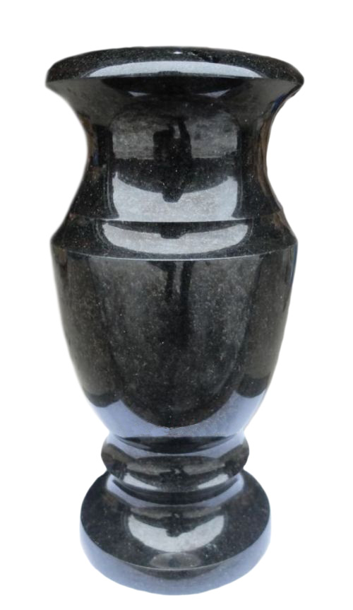 Вазы из камня в Волгограде | Ваза гранитная «Габбро 30»