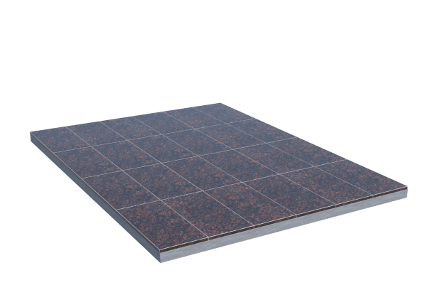 Площадки на могилу в Волгограде | Площадка с облицовкой Дымовским гранитом