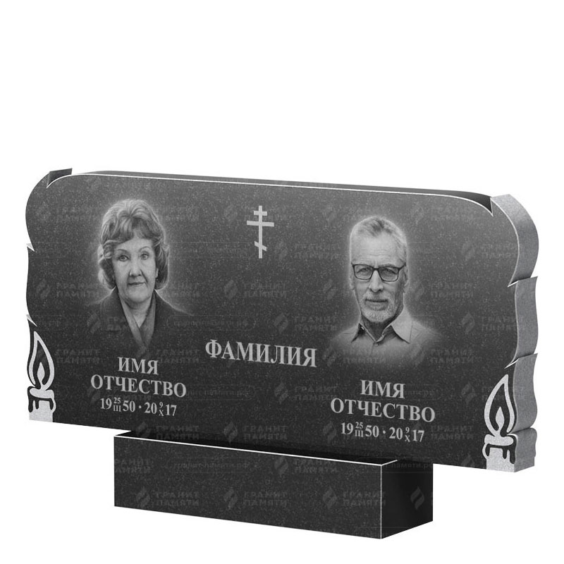 Памятники из гранита двойные в Волгограде | Двойной гранитный памятник ФГ-133