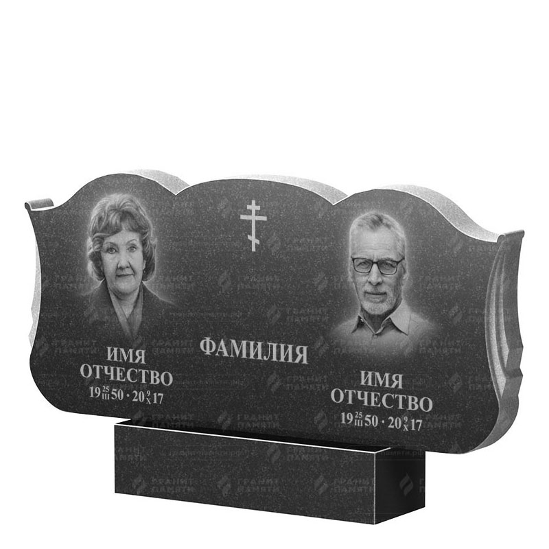 Гранитные памятники в Волгограде | Двойной гранитный памятник ФГ-261