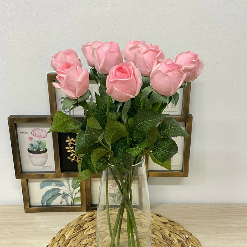 Искусственные цветы в Волгограде | Цветок искусственный «Роза», нежно-розовая, одиночный