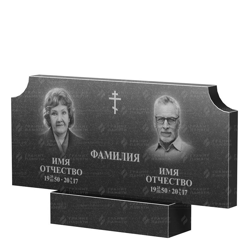 Памятники из гранита двойные в Волгограде | Двойной гранитный памятник ФГ-253