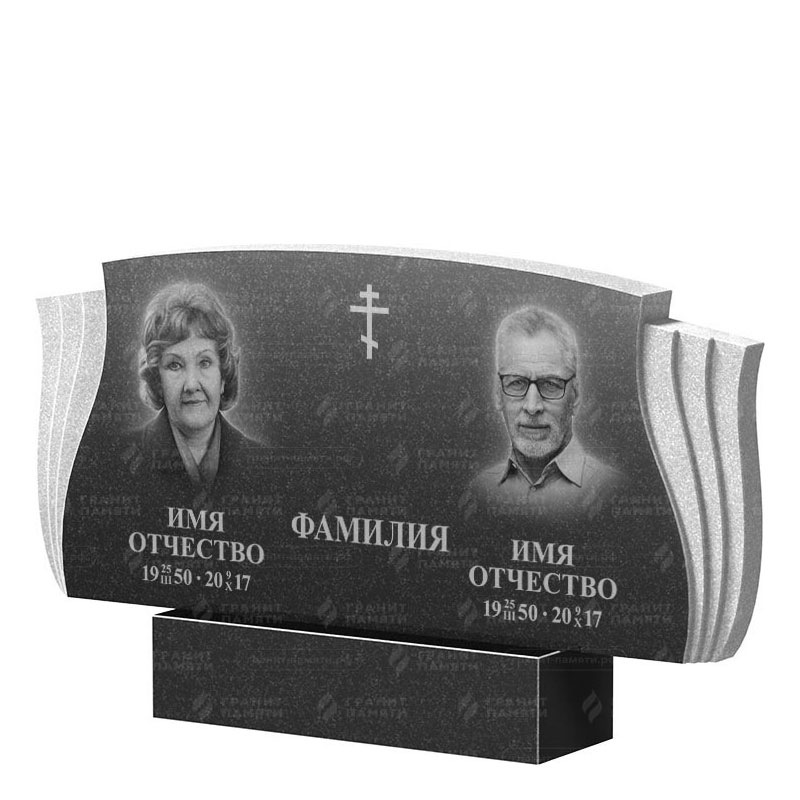 Гранитные памятники в Волгограде | Двойной гранитный памятник ФГ-264