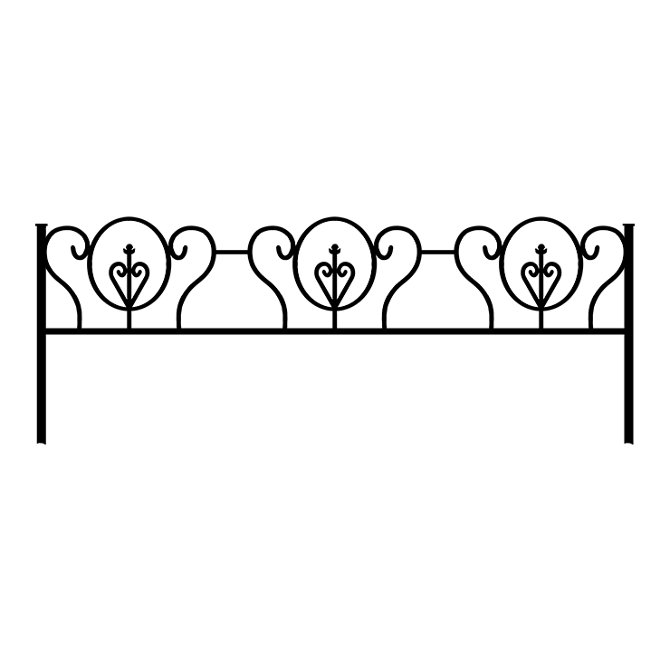 Металлические оградки, столы, скамейки в Волгограде | Оградка №3