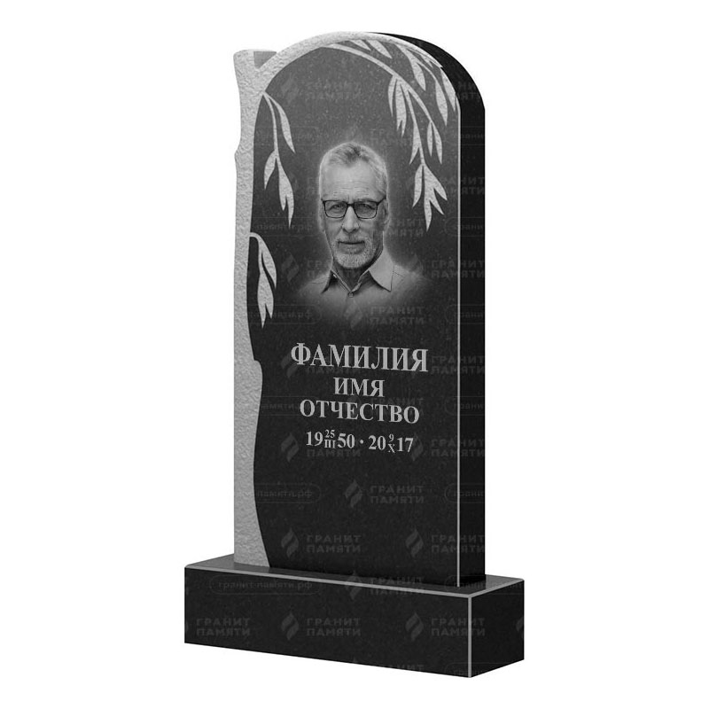 Памятники из гранита с деревом в Волгограде | Гранитный памятник ФГ-090