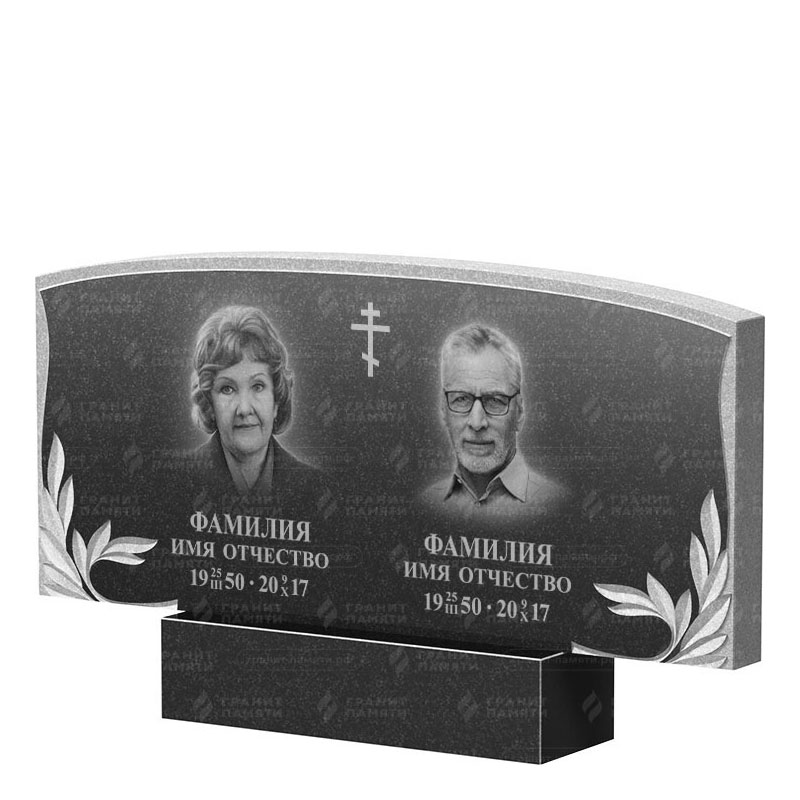 Памятники из гранита двойные в Волгограде | Двойной гранитный памятник ФГ-135