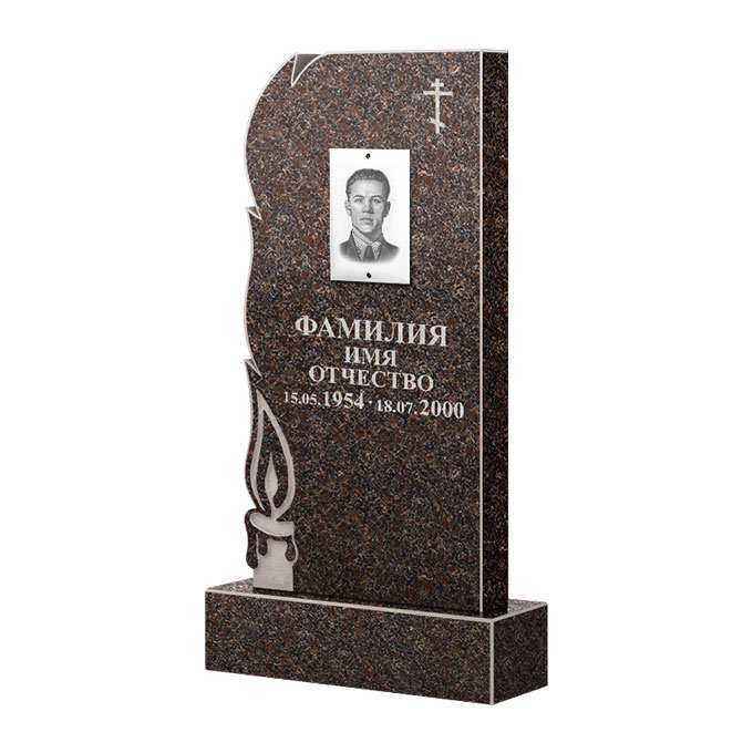Памятники из цветного гранита в Волгограде | Памятник из гранита Карел Brown ФГЦ-106