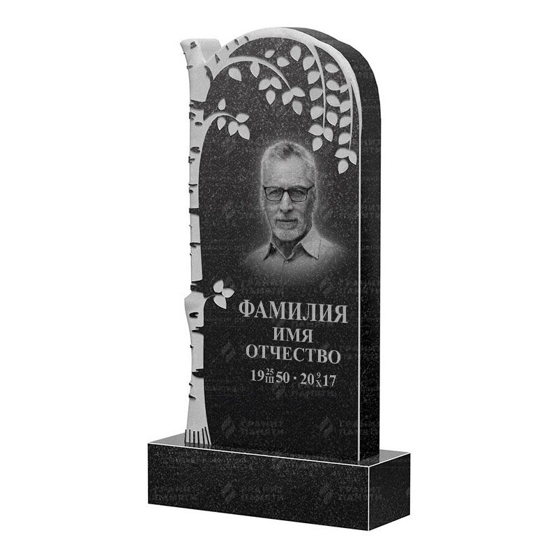 Памятники из гранита с деревом в Волгограде | Гранитный памятник ФГ-091