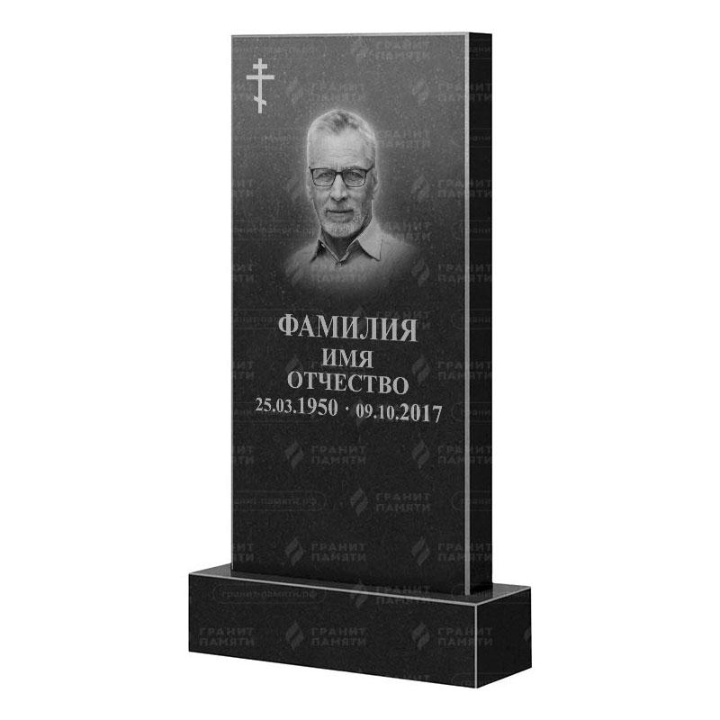 Памятники из гранита классические в Волгограде | Гранитный памятник Прямой