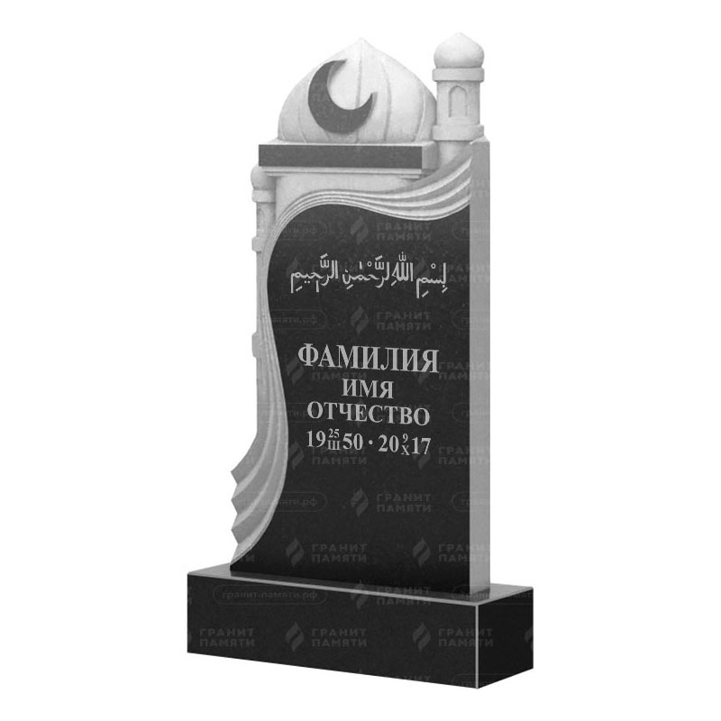 Мусульманские памятники на могилу в Волгограде | Гранитный памятник ФГ-228