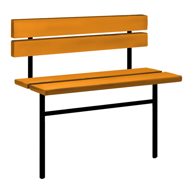 Металлические оградки, столы, скамейки в Волгограде | Скамейка №3 со спинкой