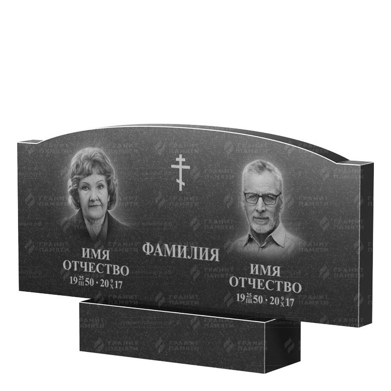 Гранитные памятники в Волгограде | Двойной гранитный памятник ФГ-257