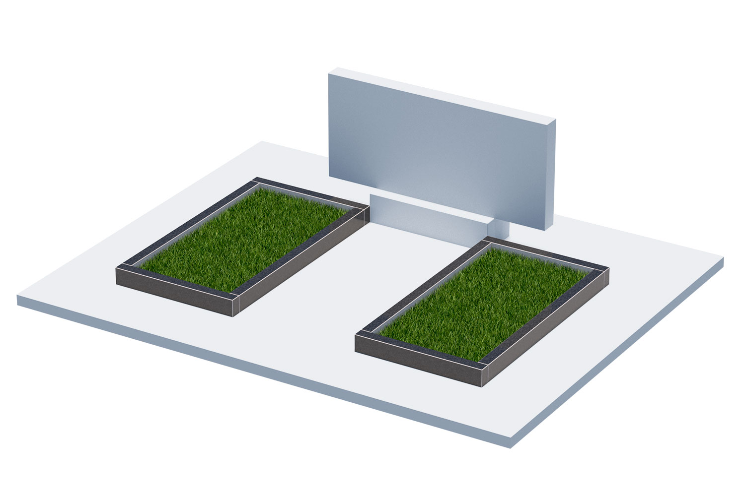 Цветники и надгробные плиты в Волгограде | Цветник Автономный, 2 шт