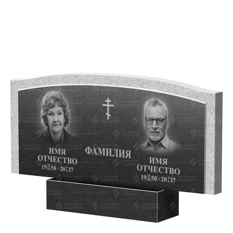 Памятники из гранита двойные в Волгограде | Двойной гранитный памятник ФГ-131