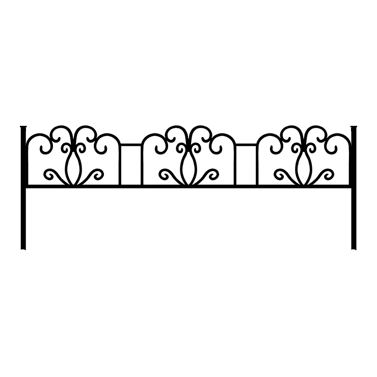 Металлические оградки, столы, скамейки в Волгограде | Оградка №4