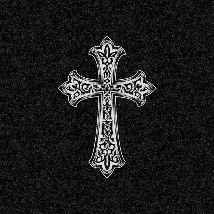 Символы веры | Рисунок античный христианский крест с узорами, РС-013