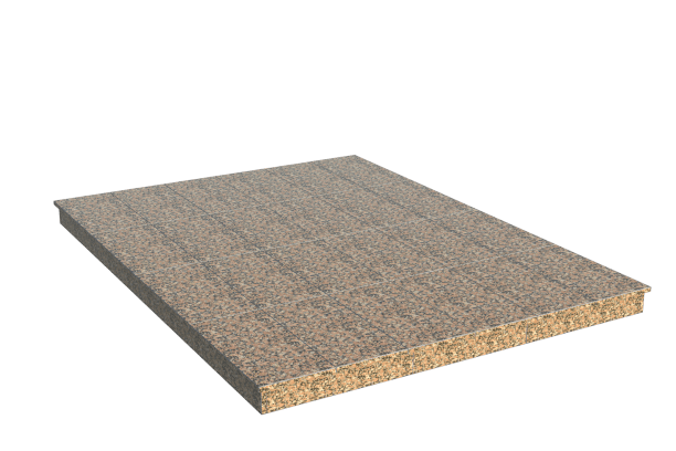 Площадки на могилу в Волгограде | Площадка с вертикальной (10 см) облицовкой Южно-султаевским гранитом